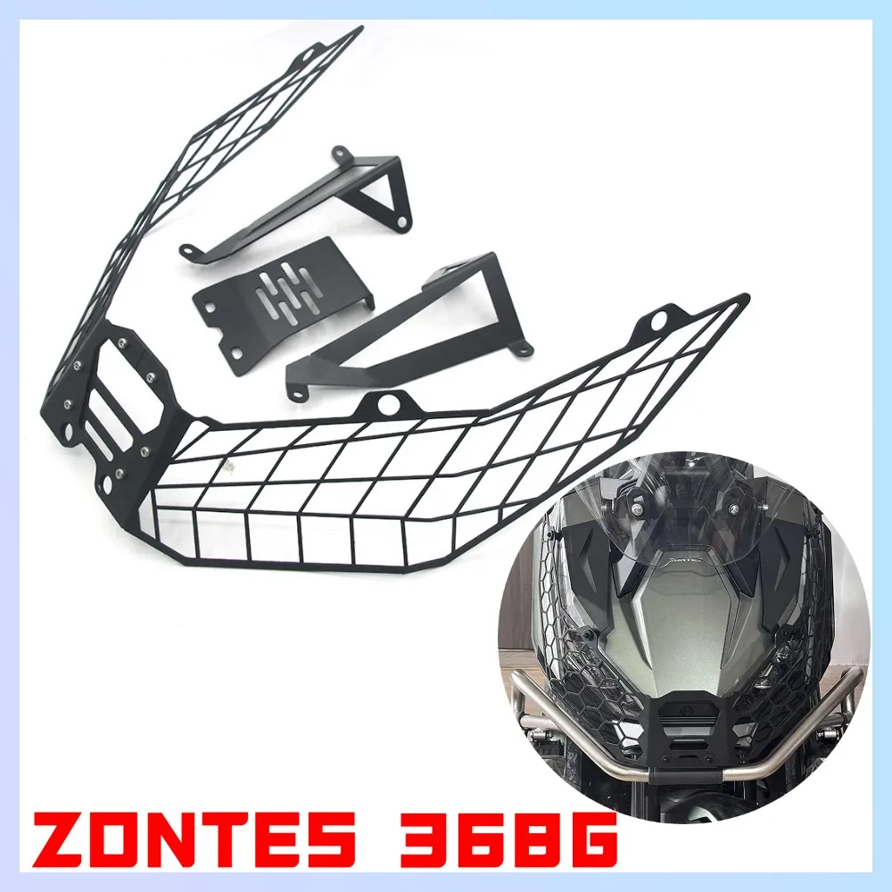 

New For ZONTES 368G 368 G Motorcycle Front Fairing Headlight Head Light Lamp Net Protection Grille Guard Cover Mesh Lampshade
