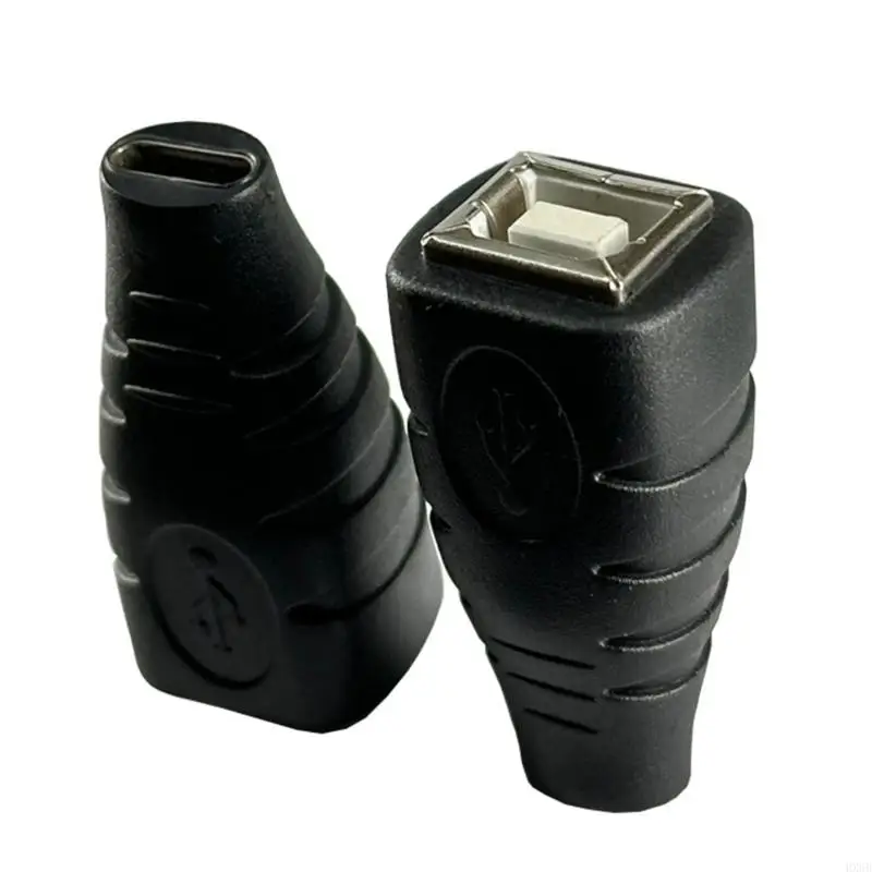 HX6B USB B Type Type to USB C Female Adapter Slud and Play Data Transfer Connector