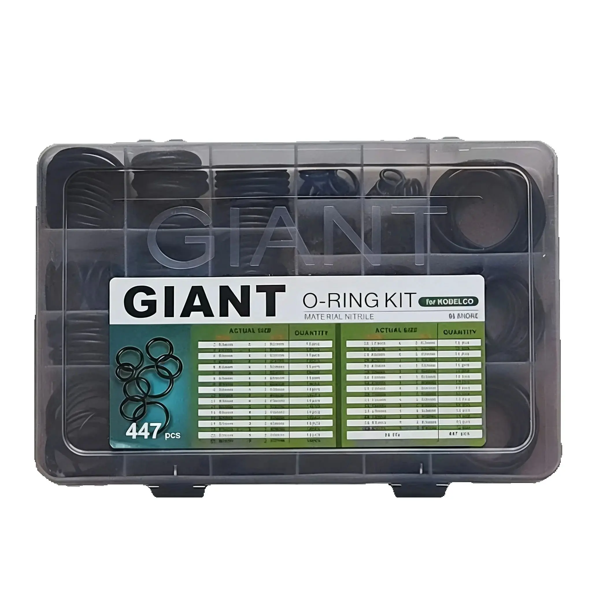 

447PCS Oil Ring kit O Ring Repair Seal Kit O-ring Box For Kobelco Excavator