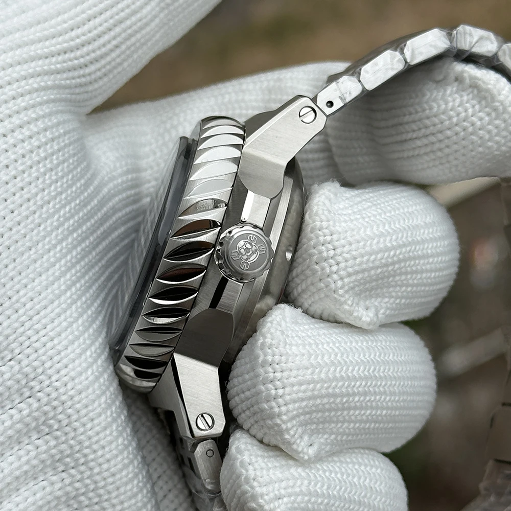 Steeldive relógio de mergulho masculino 46.5mm esporte automático relógio de pulso mecânico 25000m à prova dwaterproof água luminosa safira nh35 moldura cerâmica