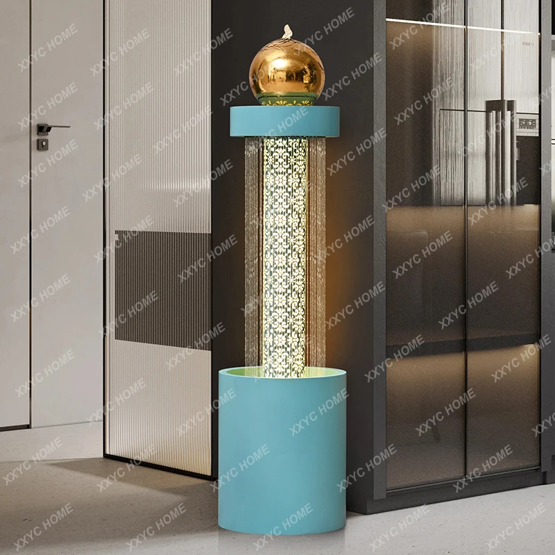 Modern Home Water Flowing Ornament Living Room Rain Curtain Water Curtain Wall High-end Water Feature Fountain