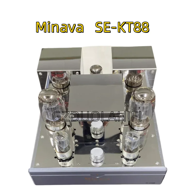 

Minava 12W*2 SE-KT88 single ended pure A-class Bluetooth electronic tube amplifier stereo combiner+pure post amplifier