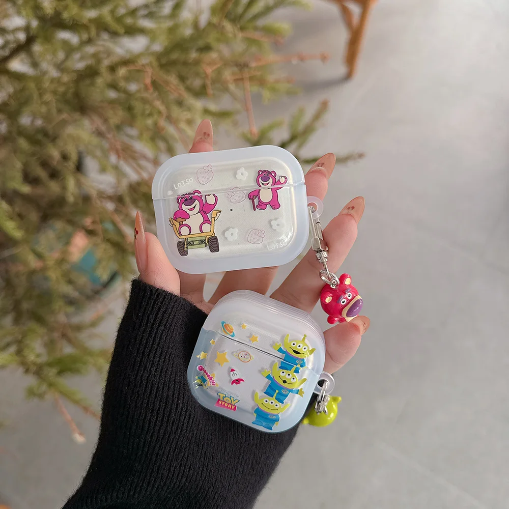 

Toy Story Lotso Alien Earphone Case for AirPods 1 2 3 Pro Pro2 4 Disney Wireless Bluetooth earphones Cover
