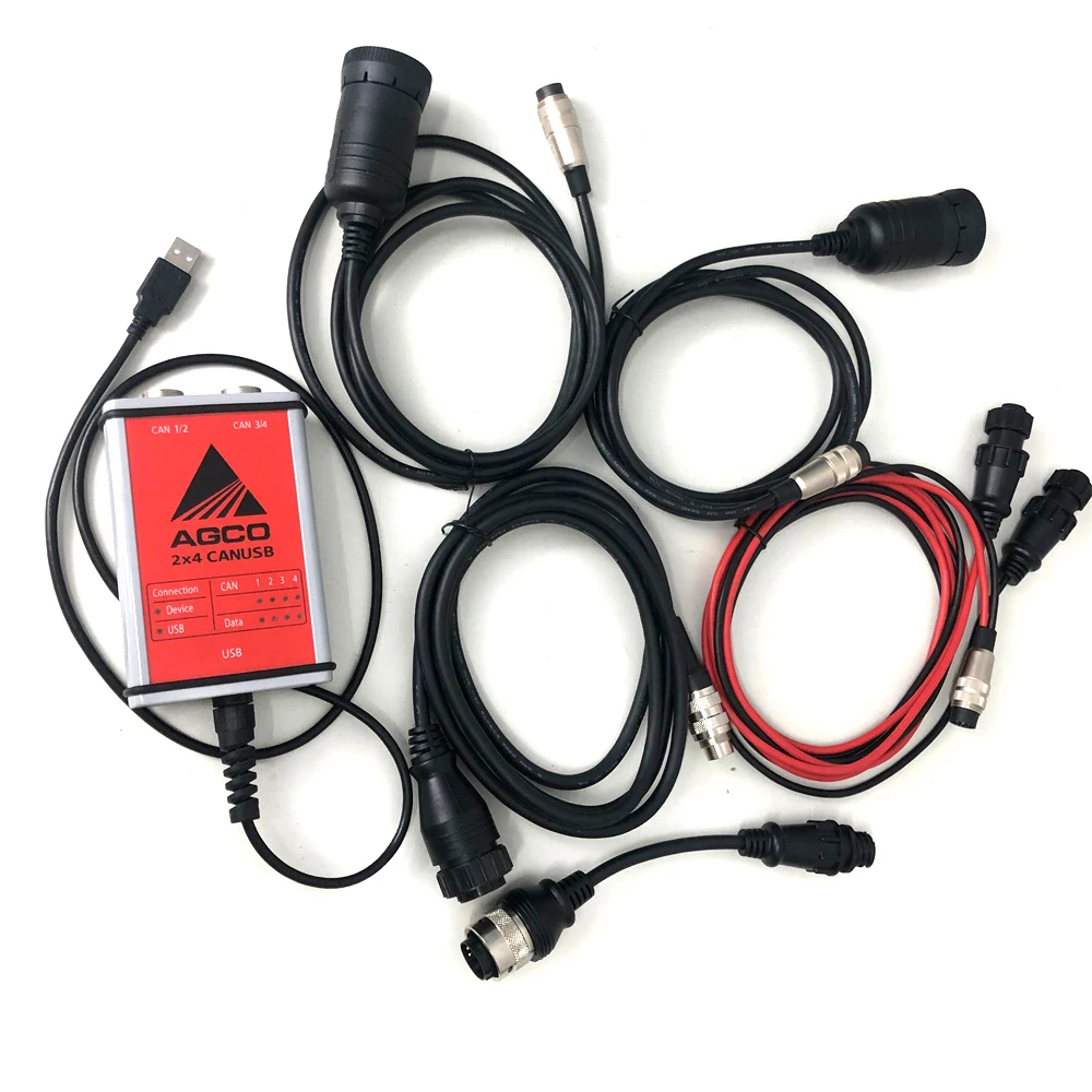 Heavy Duty For AGCO Agricultural Diagnosis Scanner For AGCO CANUSB EDT Interface Electronic Diagnostic Tool with key dongle