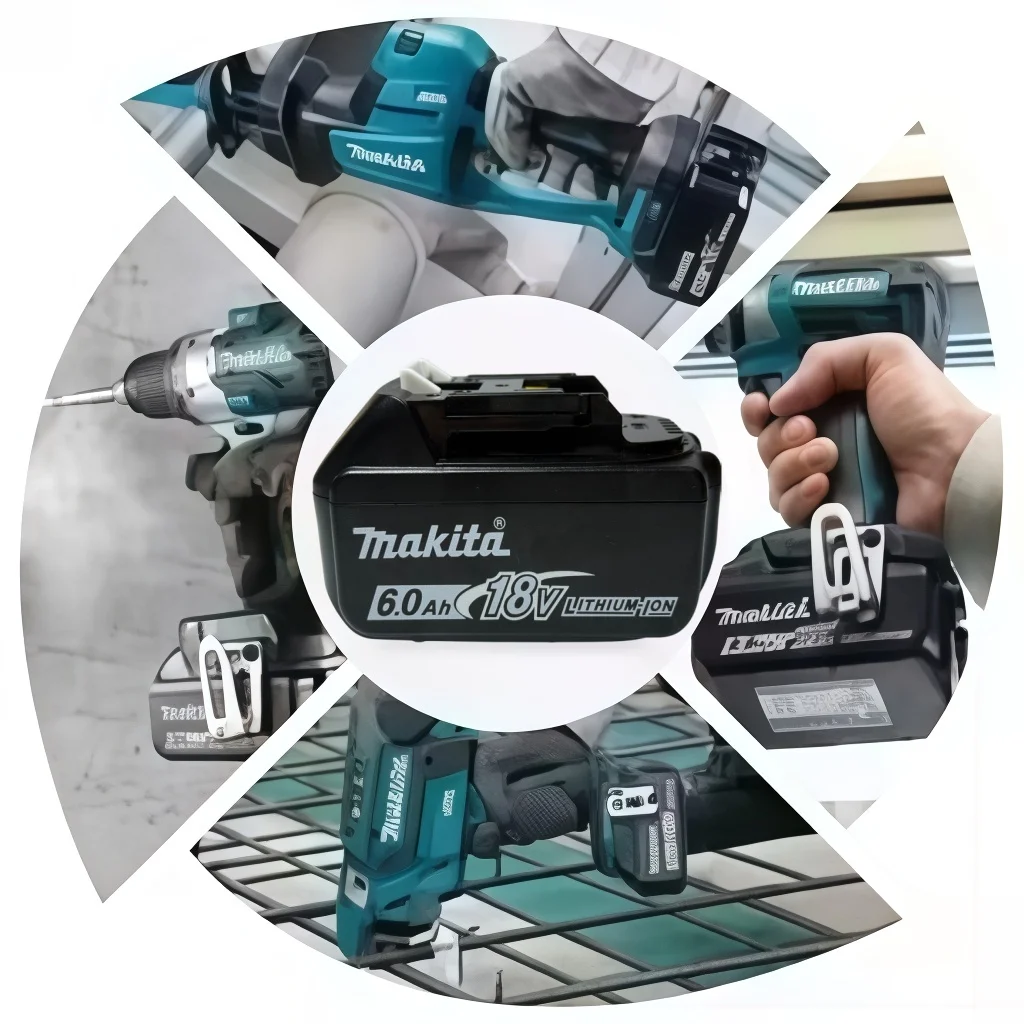 Low Standby‑power Loss Genuine Makita 18V 6Ah Battery Reduces Charging Times For Daily‑use BL18 Home‑improvement Tool Kits - view 5