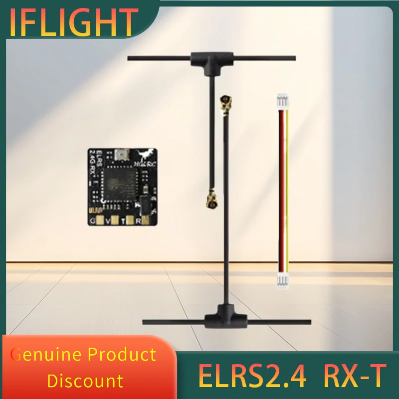 

HGLRC ELRS 2.4G Receiver 500MHZ Refresh Rate ELRS 3.0 for RC Airplane FPV Long Range Drones DIY Parts
