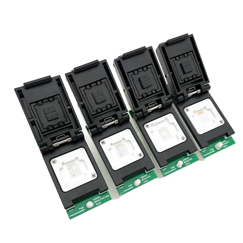 Para XGECU EMMC BGA221 enchufe adaptador para programador T48 V2.0 BGA153/169 BGA100 BGA162 soporte de sonda de doble cabezal