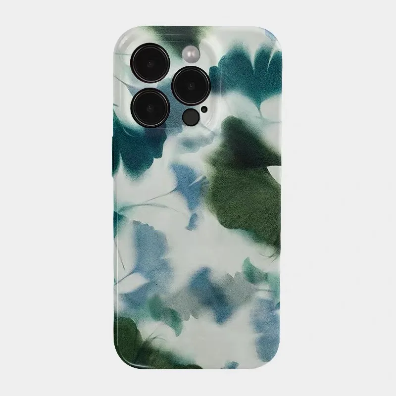 

Dark Green Ginkgo Leaves Phone Case for IPHONE 17 Air 16E 15 PROMAX 14 Plus 13 12 MINI 11 PRO 16Plus XR SE Acrylic Phone Cover