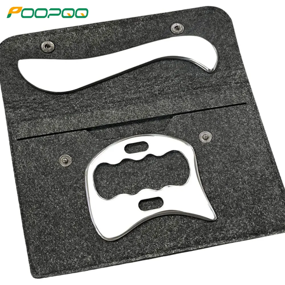 

2 in 1 Stainless Steel Muscle Scraper Tools, Scraping Massage Tools for Physical Therapy, IASTM Tool GuaSha Massage Scraper Tool