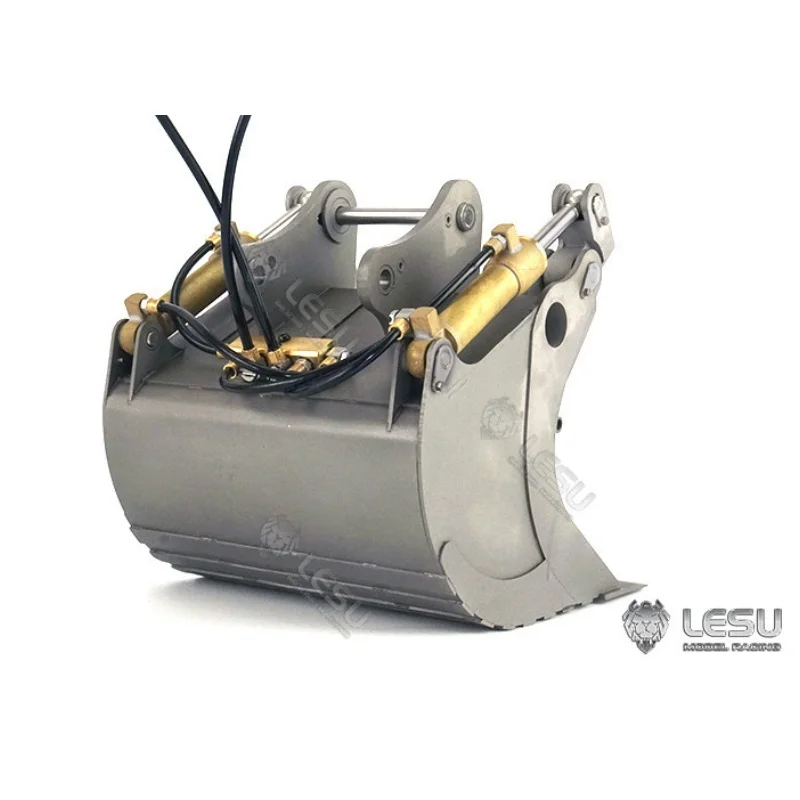Metall-Greifkorb für 1/14 LESU RC Hydraulikbagger Et30H Aoue Et26 Outdoor-Spielzeug TH19605 LKW DIY Zubehör Spielzeug – Detail 4