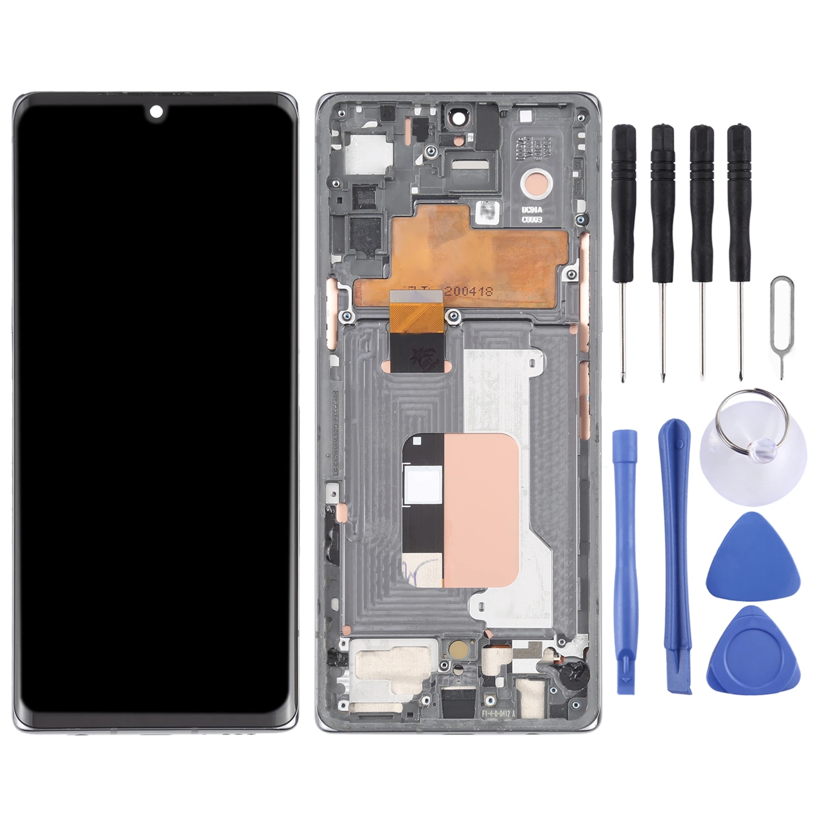 Original LCD Screen for LG Velvet 5G LM-G900N LM-G900EM LM-G900 LM-G900TM Digitizer Full Assembly with Frame