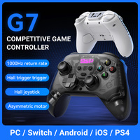 G7 Gaming Controller Gamepad Wired/2.4G Wireless 1000Hz Hall Effect Buttons Asymmetric Vibration Multi-Platform Support