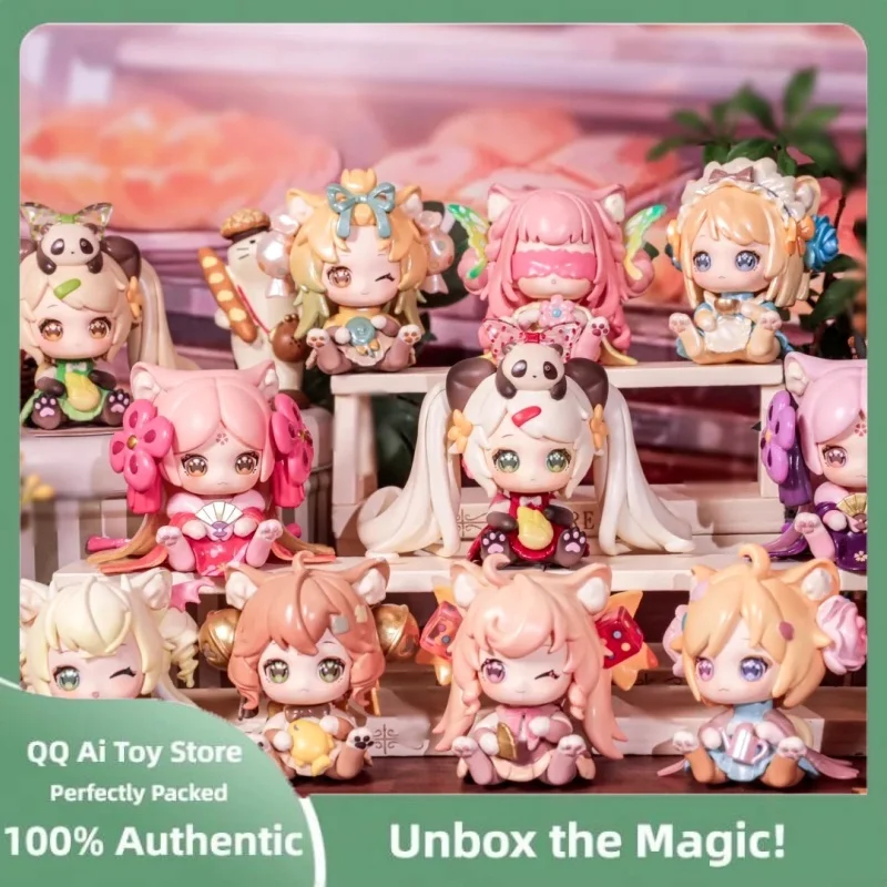 

Genuine Moni Cute Cat Kitten Office Series Blind Box Table Display Surprise Trendy Toys Gift Girl'S Children Birthday Present