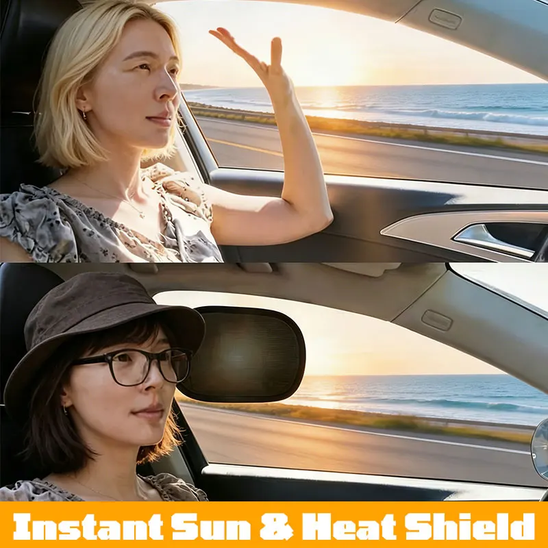 Mini Sommer Auto-Fenster-Sonnenschutz Statische Folie Spurlos Universeller Auto-Sonnenschutz für den Sommer Sonnenschutz Isolierung 1 Stück – Detail 5