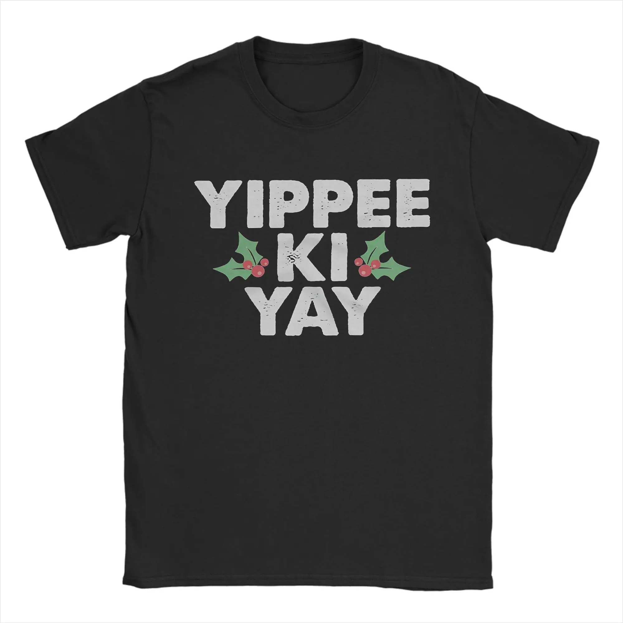 Men Die Hard John McClane Yippee Ki Yay T Shirts Christmas 100% Cotton Clothes Funny Short Sleeve Round Collar Tee Shirt T-Shirt