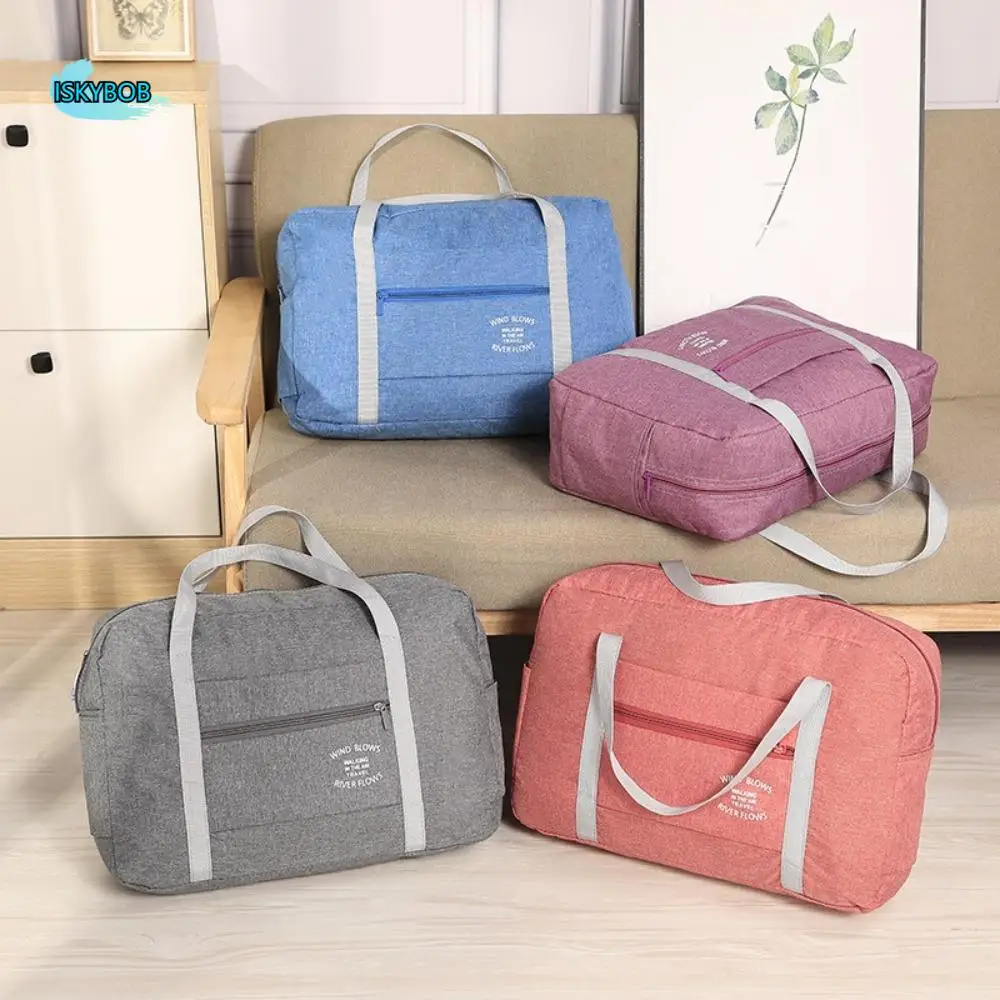 

Convenient Large Capacity Travel Luggage Bag Foldable Multi Functional Handbag Oxford Cloth Storage Bag Duffle Bag Male