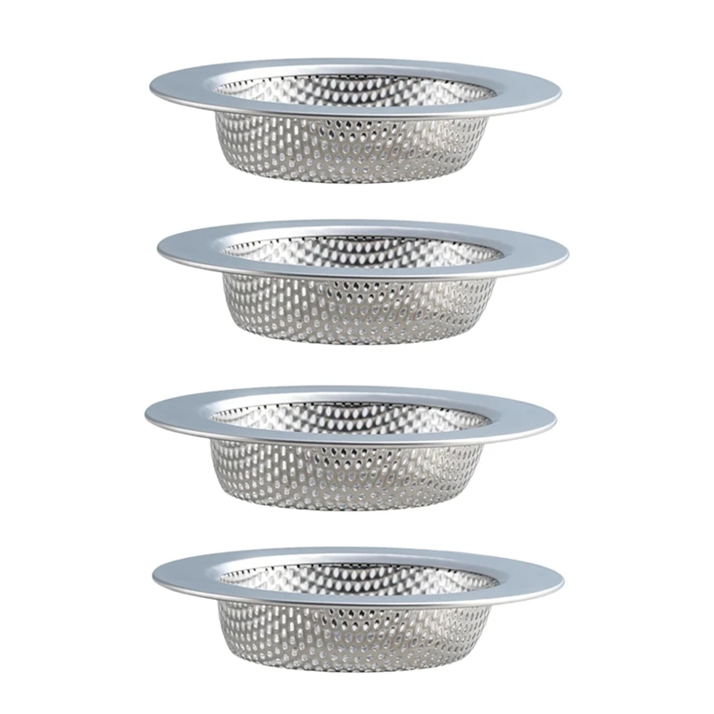 4.5 Inch Stainless Steel Sink Strainer Stainless Steel Sink Drain Basket 4 Piece Set For Kitchen Sink Drain Basket