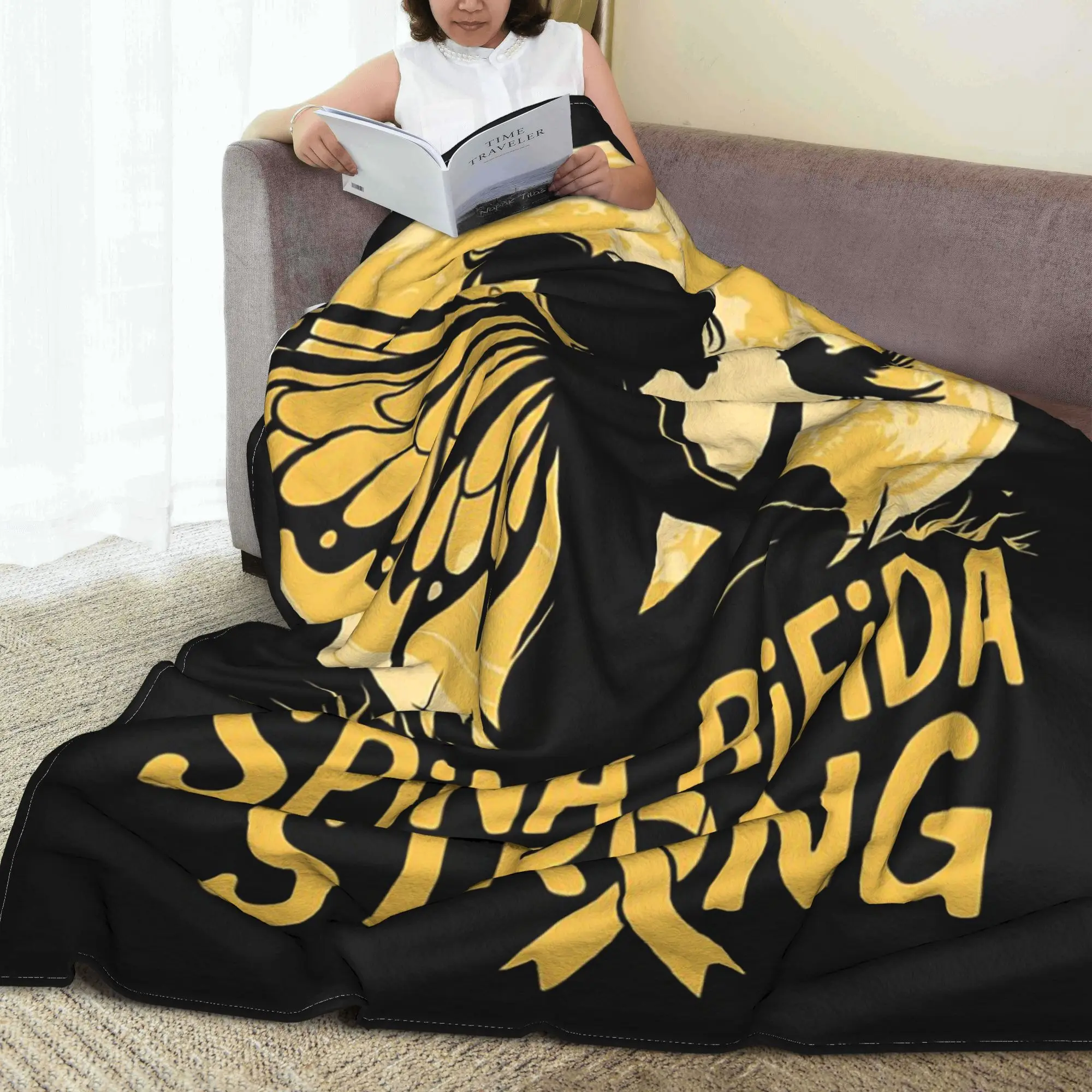 

Прочное одеяло Spina Bifida Awareness, портативное фланелевое одеяло для дивана, постельные принадлежности, дорожные пледы, покрывало, одеяло