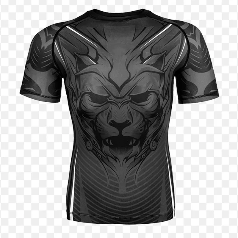 Horror Lion Snake T Shirt for Men Gym Tops Tee Shirts Harajuku Fashion 3D Fitness Printing T-shirt Womens Clothing Short Sleeve