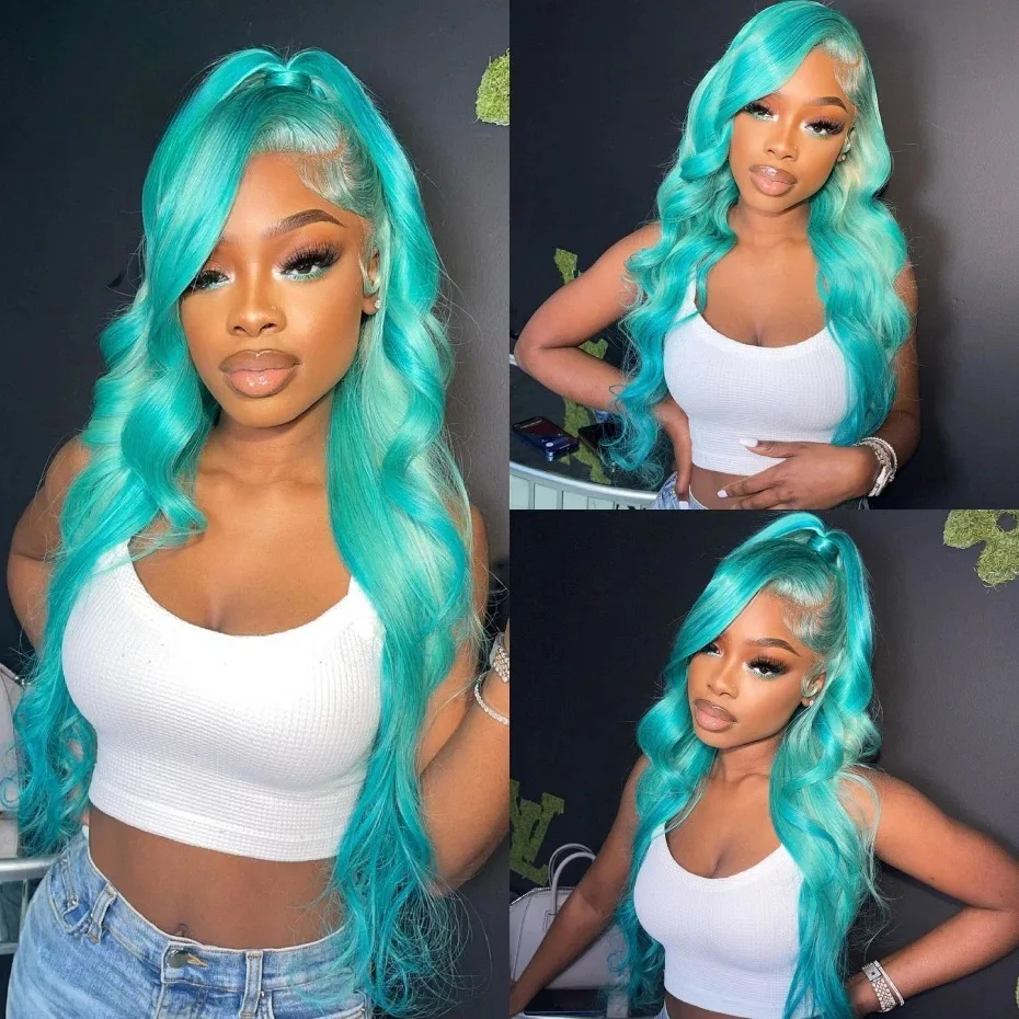 13x4-cyan-blue-lace-front-wig-body-wave-light-green-lace-frontal-wig-pre-plucked-glueless-synthetic-and-blend-lace-wigs-cosplay
