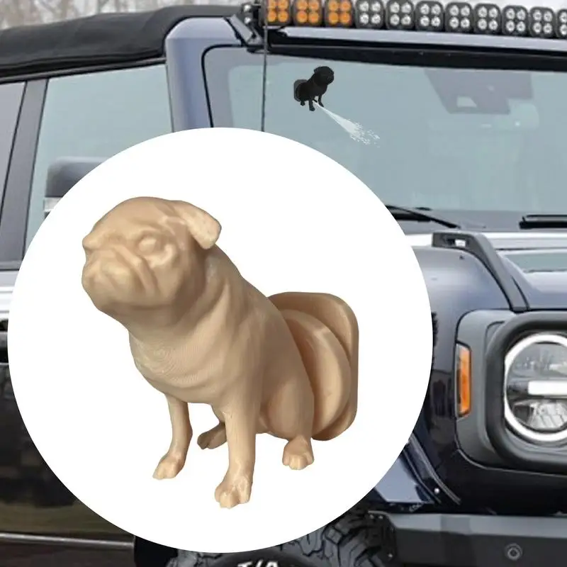 Cute Car Accessories Peeing Puppy Figurine Decoration Car Exterior Ornaments Innovative Car Accessories Windshield Decor For Car