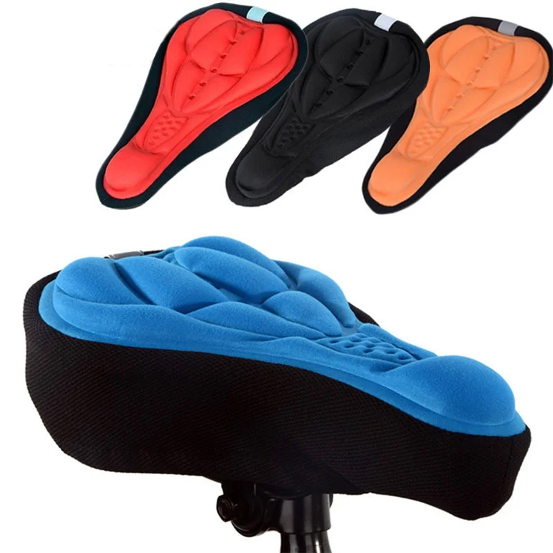 4Colors Soft Bike Seat Bicycle Cushion Pad Sponge Seat Covers Outdoor Bike Sports Thick Cycling Saddle Cover Protector Accessori