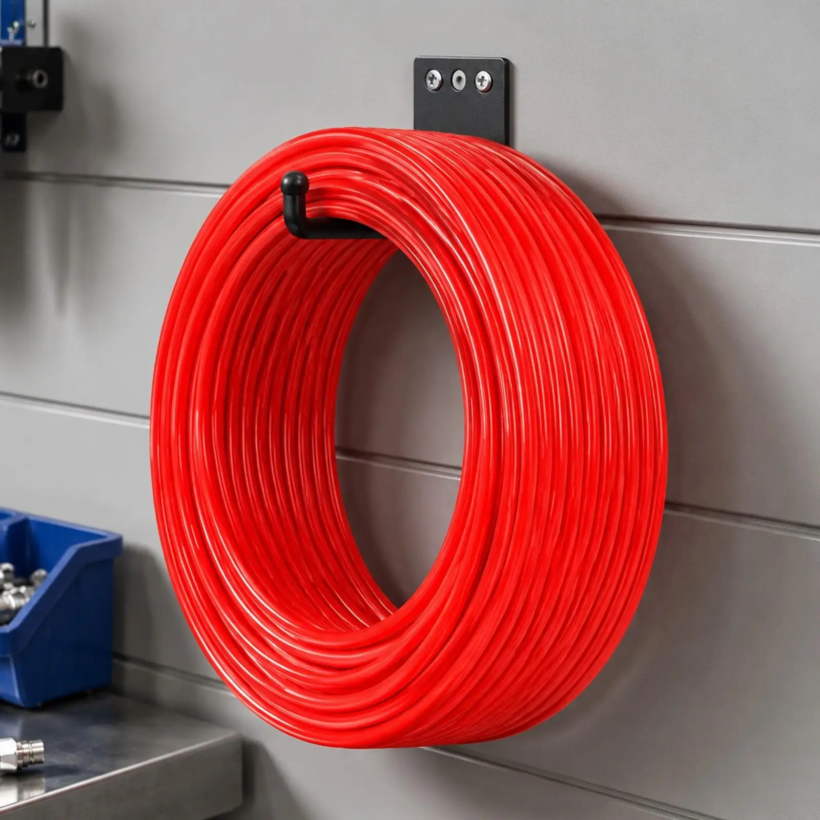 50 M Polyurethane Hose Reel Smooth Bore PU Pneumatic Hose Oil Resistant for Fluid Transfer, Automation Equipment