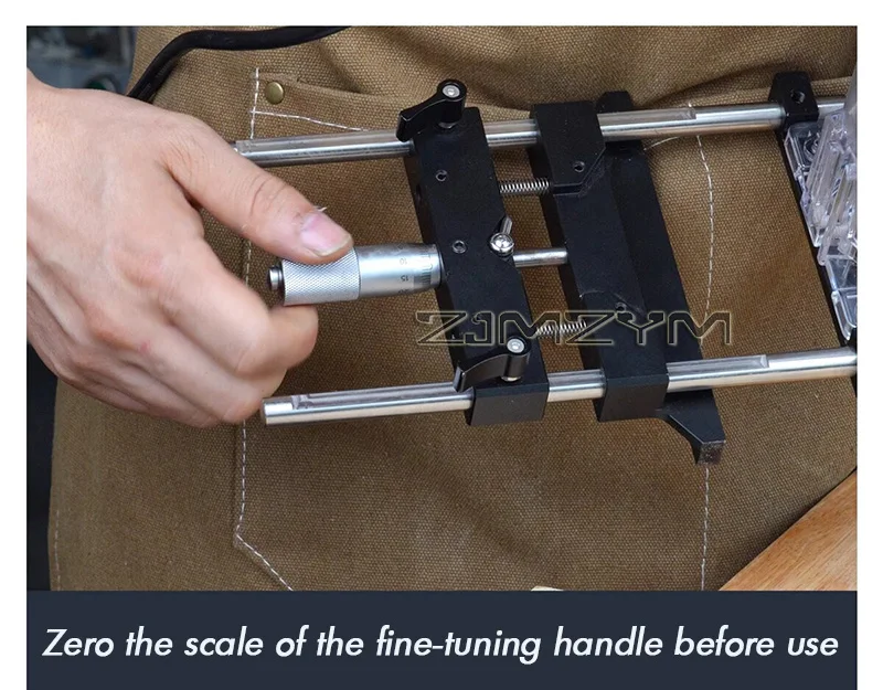 Strumento ausiliario per rifilatrice, accordatura fine, scanalatura, binario di guida a linea retta per utensili per la lavorazione del legno adatto per rifilatrice da 65 mm