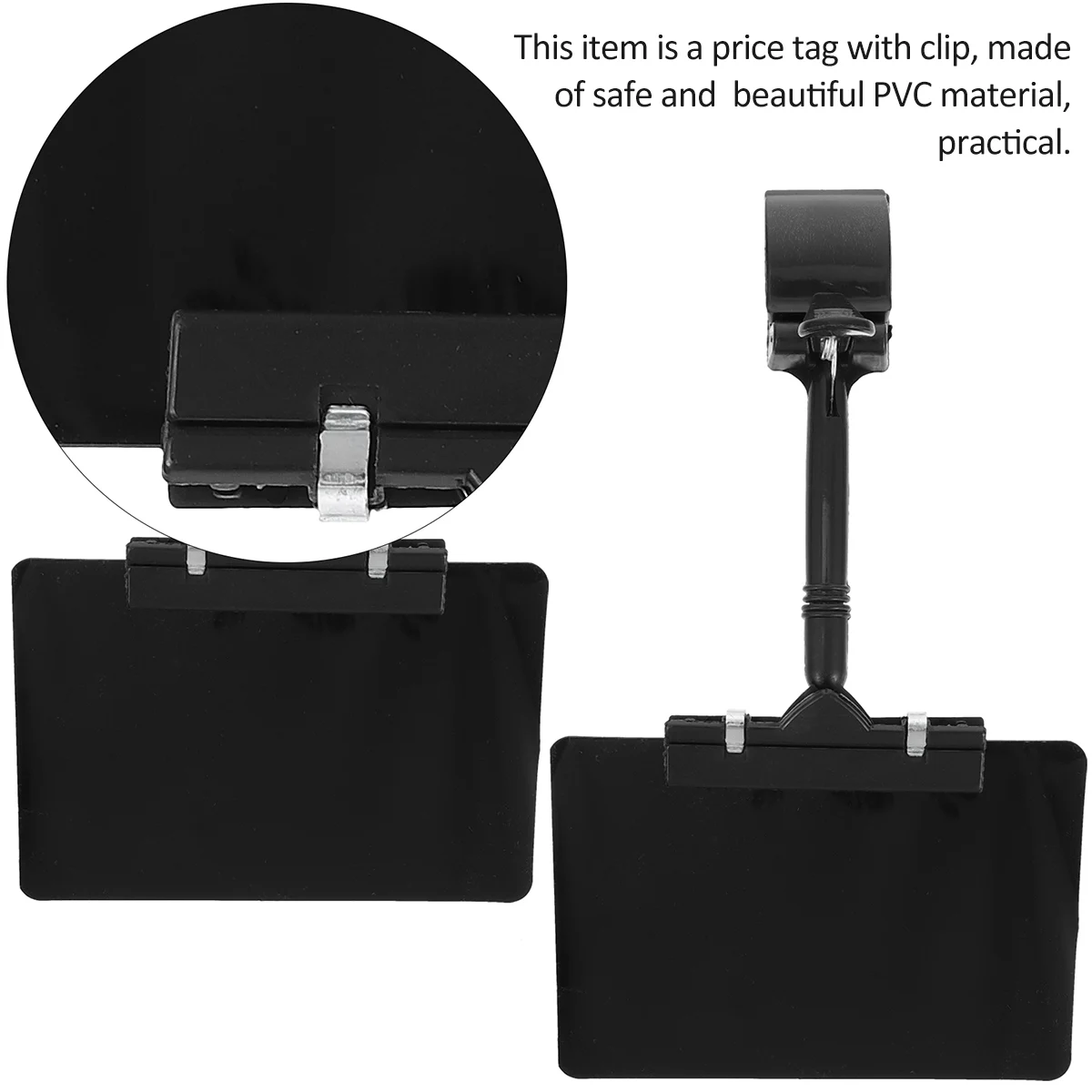 

PVC Price Tags with Clips Rewritable Chalkboard for Supermarket Fruit Vegetable Display Plastic Board Holder Shelving