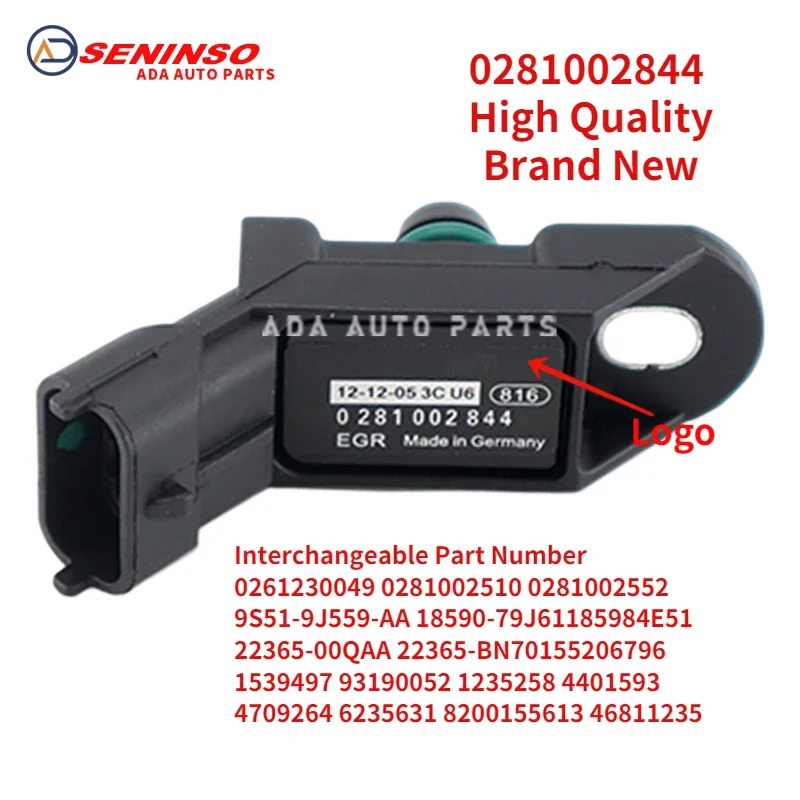 

Brand New 0281002844 0261230049 0281002510 0281002552 1539497 9S519J559AA 93190052 Intake Pressure Sensor For Opel For Suzuki