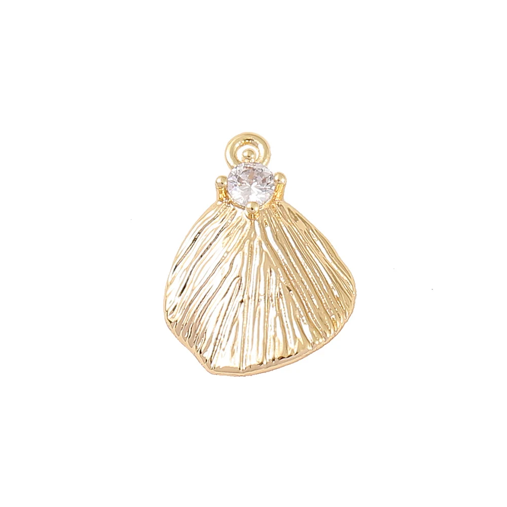 

Factory Wholesale Gold Color Brass And Zircon Leaf Charms Pendants Necklace And Bracelet Earring Diy Jewelry Accessories Parts