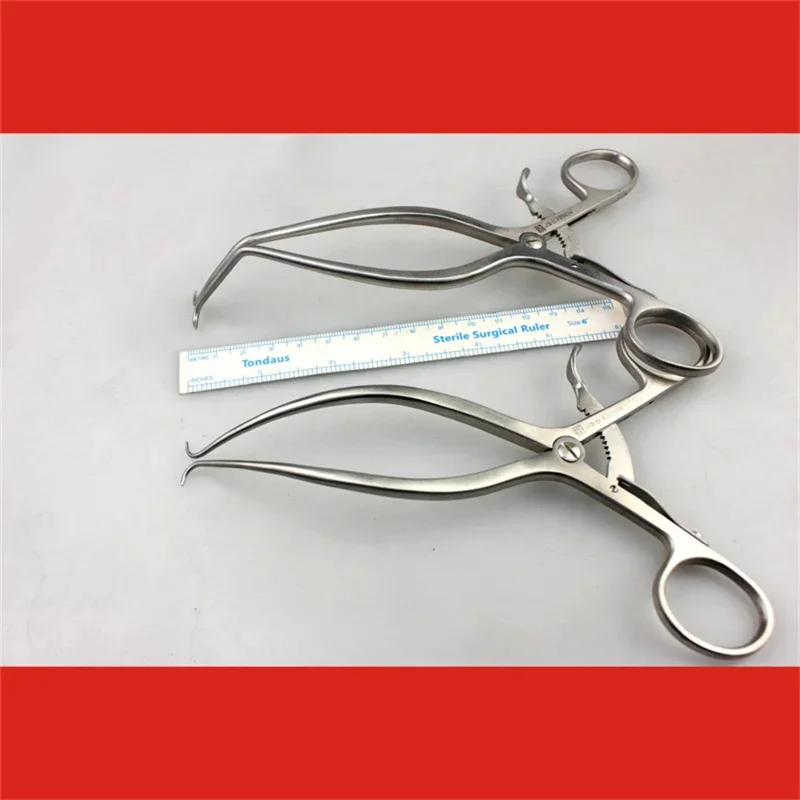 Golden Bell Vaginal and Perineal Retractor Obstetrics and Gynecology Equipment Medical Single Hook Muscle Skin Tissue Expander N