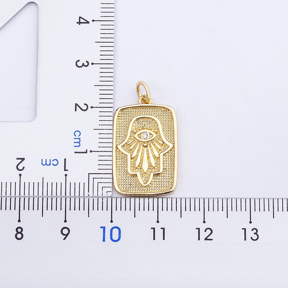 Nidin New Fashion Hamsa Hand Pendant Necklace for Women Men Lucky Palm Fatima Amulet Vintage Jewelry Party Gift  Accessories