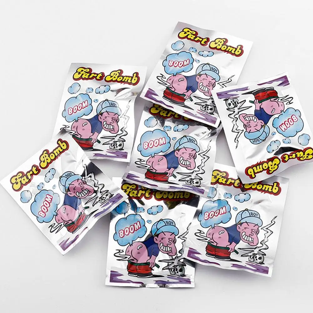 10 Teile/satz Neue Lustige Schock Spielzeug Explosion Stinkende Paket Die Ganze Menschen Spielzeug Stink Furz Pakete Geruch Party Liefert Geschenke