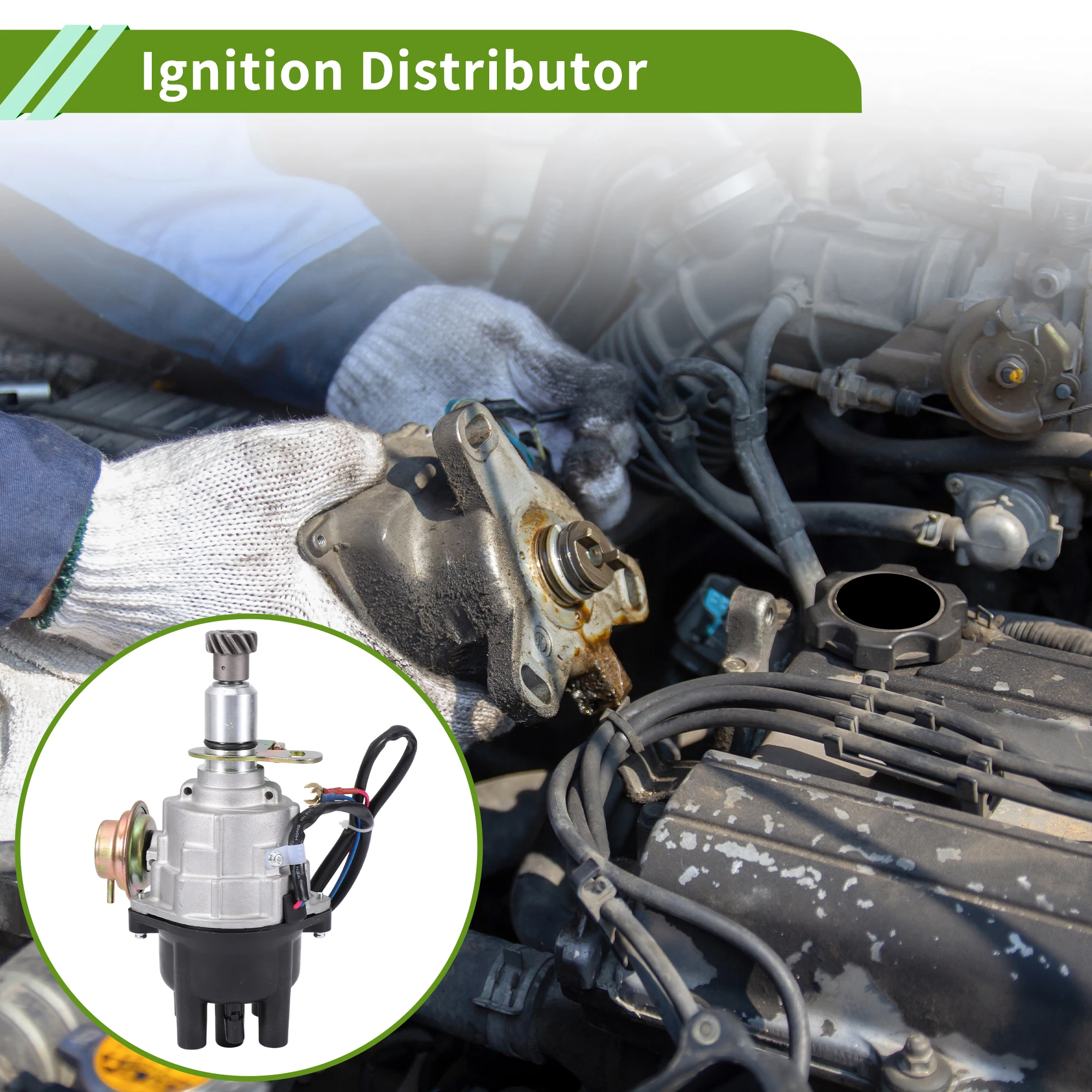 

UXCELL Ignition Distributor for Nissan B10 B110 B120 B210 Pickup A12 A13 A14 for Datsun