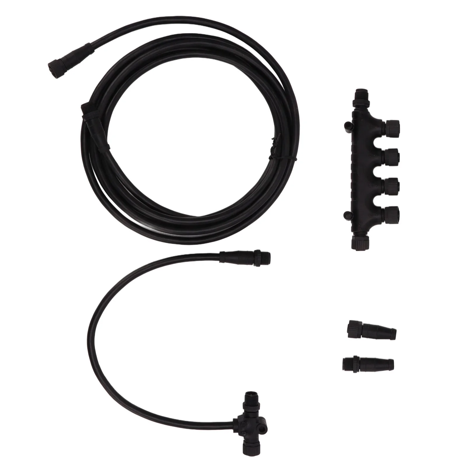 

NMEA 2000 Backbone Drop Cables Multiport Tee Terminators Kit - 5Pin, M12 Thread, IP67 Waterproof - for Lowrance Networks