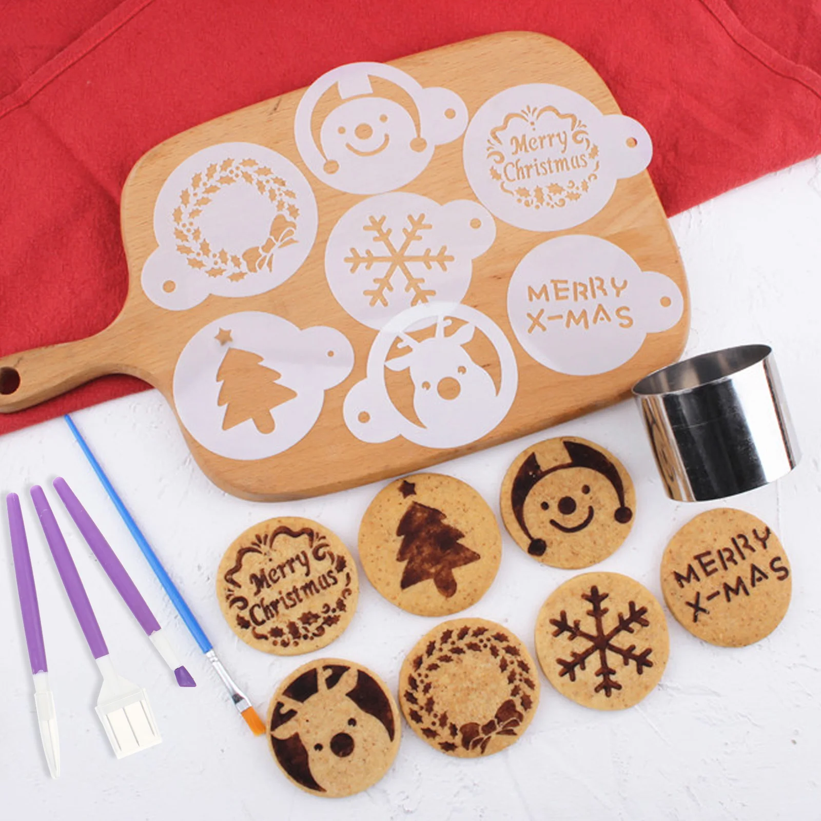 

Baking Engraving Pen Set Cake Decorating Tools Fondant Kit Plastic Stainless Steel Sculpting Dessert Cutting Kits For Baking