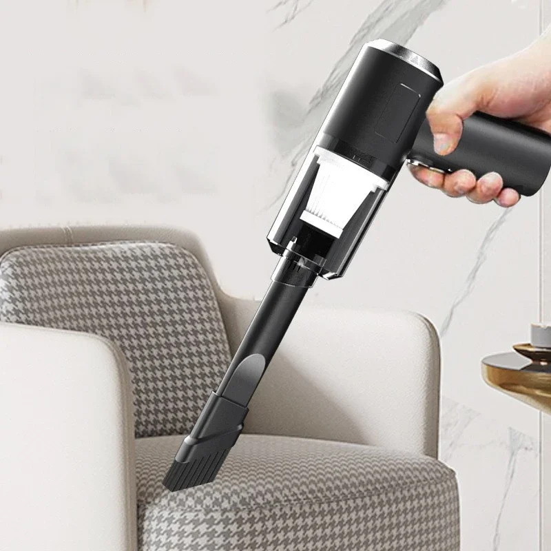 New 12000Pa Wireless Car Vacuum Cleaner USB Charging 1800mAh Portable Cleaning Appliance Mini Wet Dry Household Vacuum Cleaner