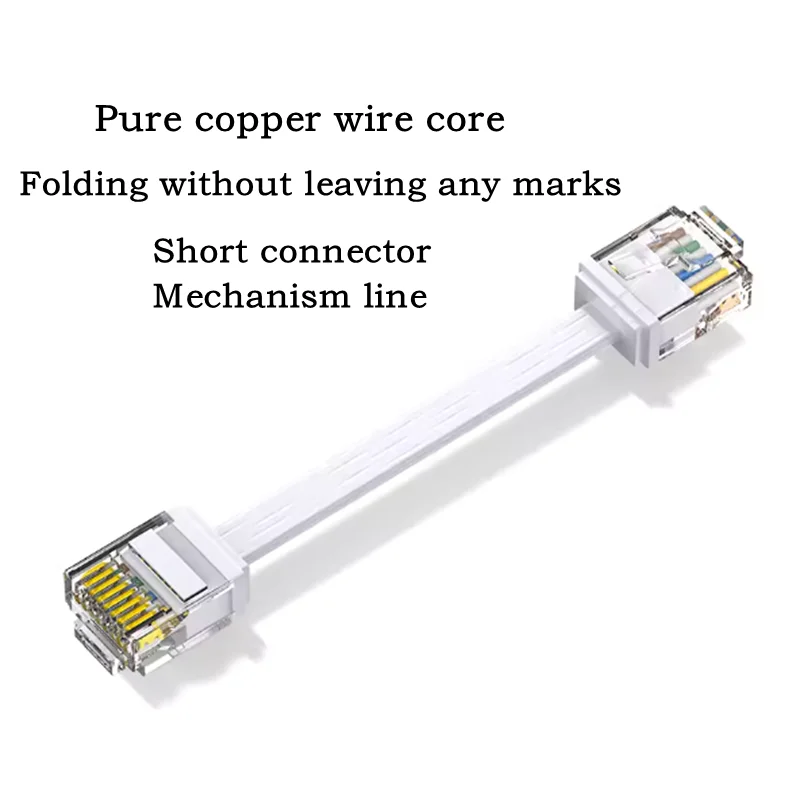 Cat6 Flat Ethernet Short UTP Cable Rj45 Boot Patch Cord Network for PC PS5/4 Xbox Network LAN Cord 32 AWG 15cm-1m