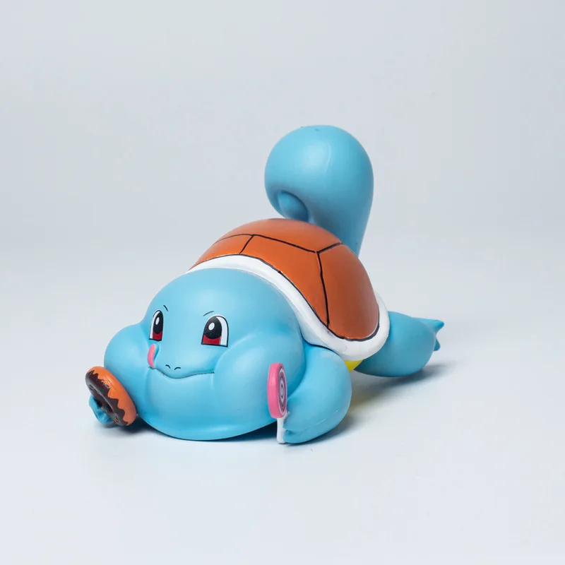 Pet Elf Fat House Series Fat Pickup Truck Charmander Bulbasaur Squirtle Car Desktop Ornaments Pvc Model Around Doll Toy Gift