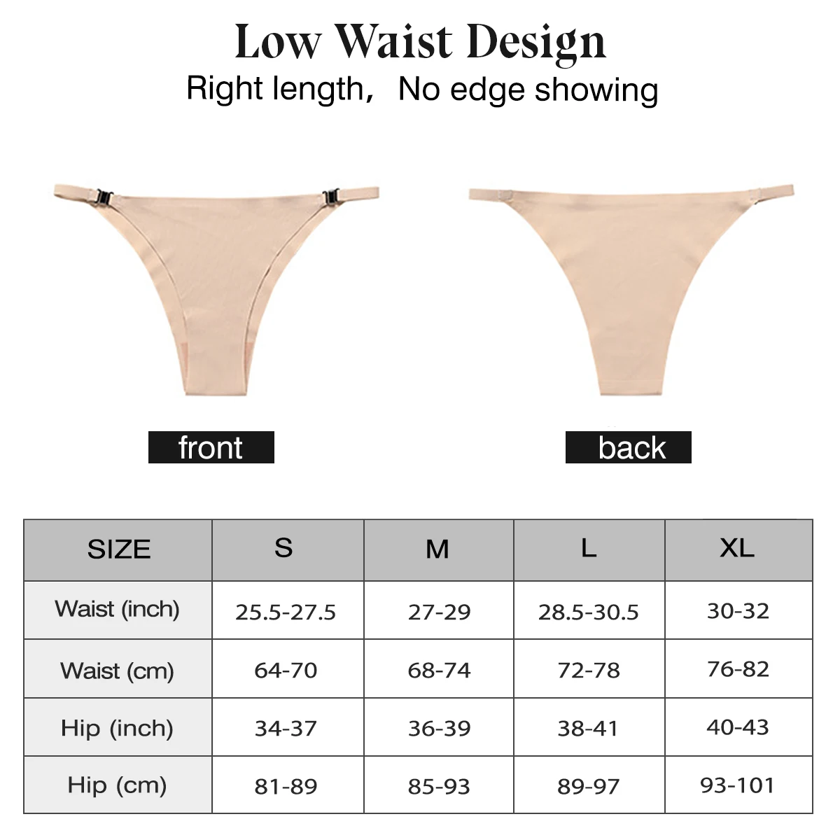 3PCS Seamless Panties for Women Low Waist Brief Silk Underwear with Clasp Thin Sexy Bikini Female Underwear Girl Underpant