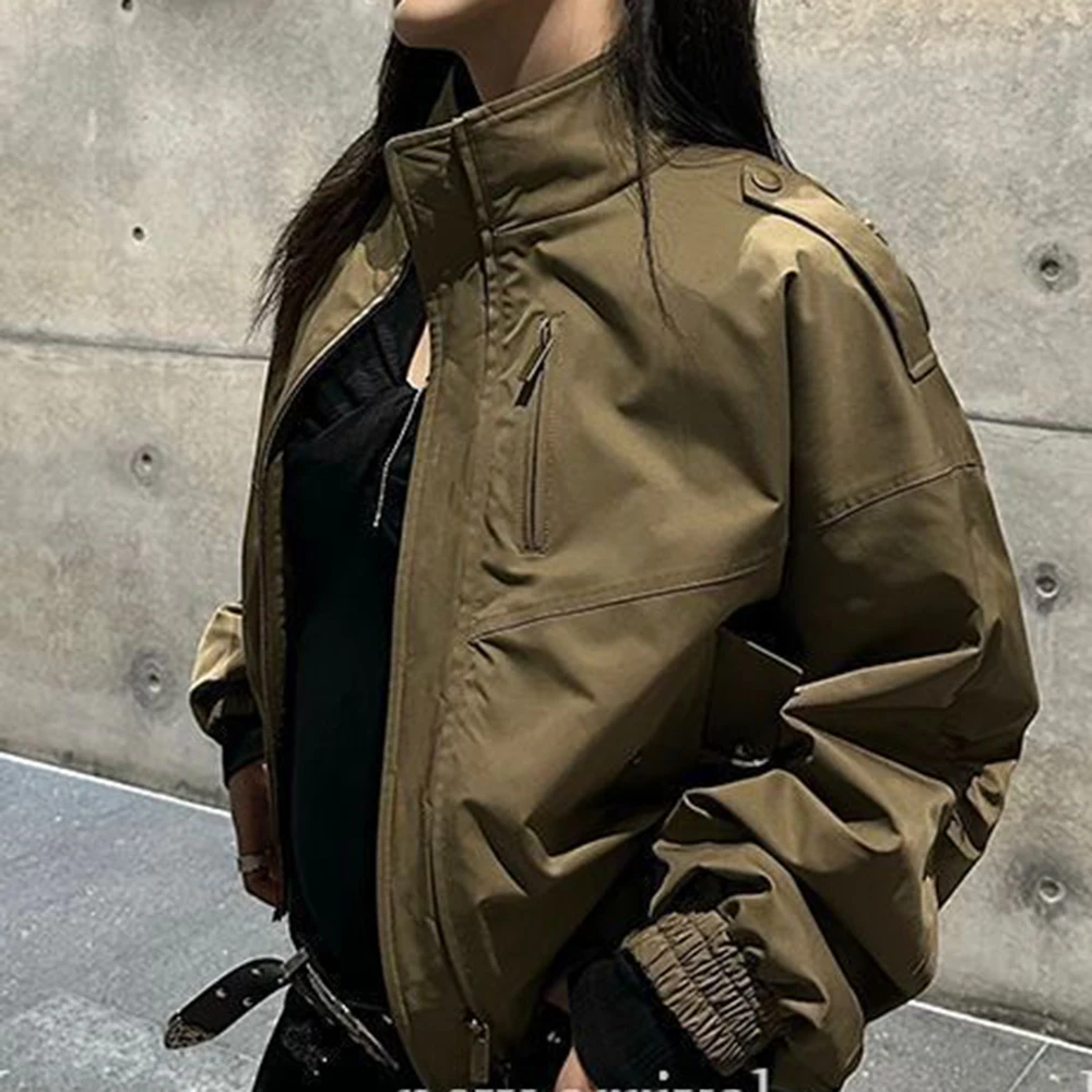 

Spring and Autumn New American Retro Short Jacket Women's Fried Street Trend Skinny Small Design Foreign-style Jacket