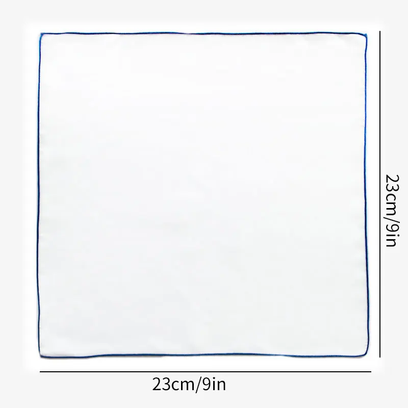 2Pcs Cotton Linen Handkerchief Set for Men