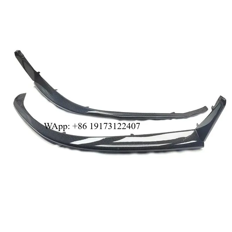 

High Quality OEM Style Dry Carbon Fiber Front Bumper Lip Splitter Wrap Angle for 296 Front Lip Car Exterior Accessories