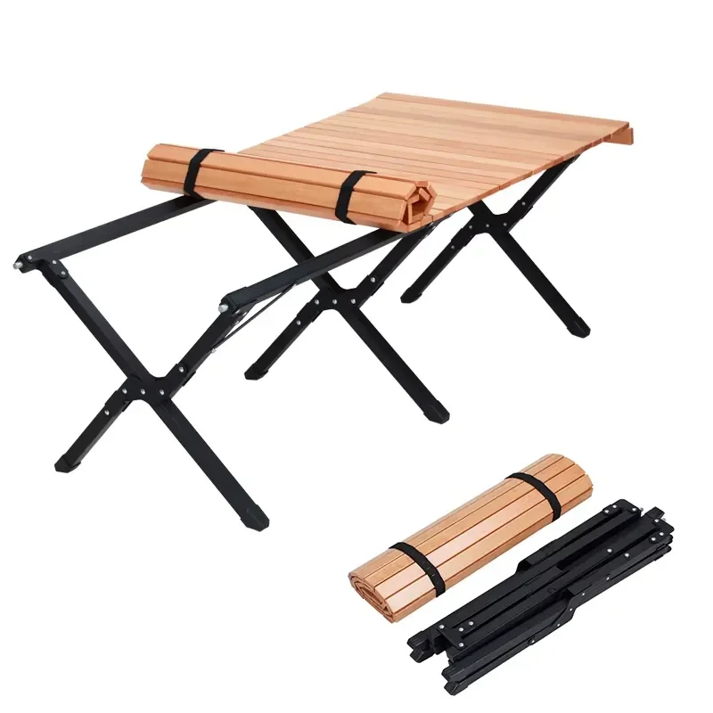 Portable Solid Wood Folding Table for Outdoor Camping Picnic Stylish Foldable Furniture for Garden Patio Catering Use Durable