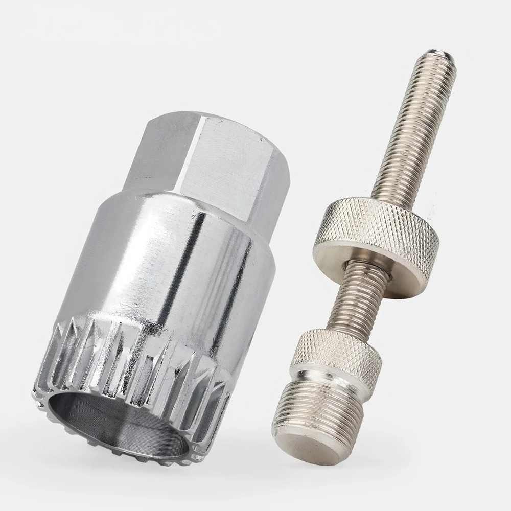 Bicycle Bottom Bracket Tool for Square Taper Installations and Removals High Carbon Steel Extractor Sleeve with Rod Support view 3