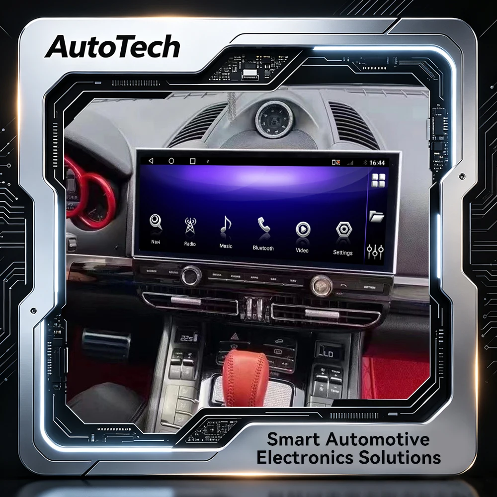 

12.3-дюймовая автомобильная магнитола для Porsche Cayenne 2010-2017, обновленная версия с CarPlay, GPS, мультимедийным видеоплеером, автозвуком, навигацией и DSP.