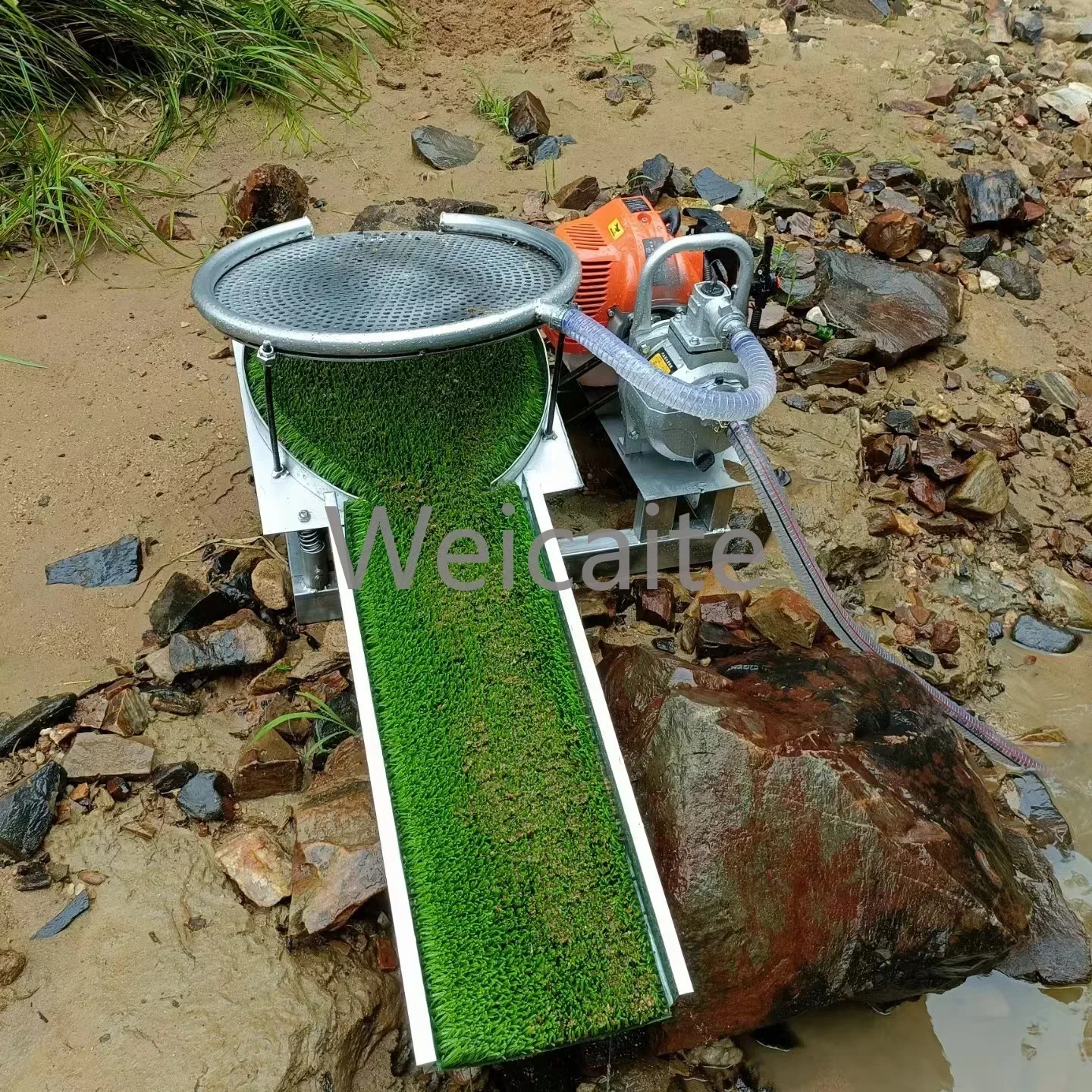 Small Portable Gold Mining Prospecting Machine Automatic Mini Washing Panning Simple Operation