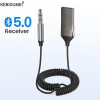 Bluetooth Receiver 5.0 Adapter Hands-Free Car Kits AUX Audio 3.5mm Jack Music Wireless Receiver for Car BT Transmitter