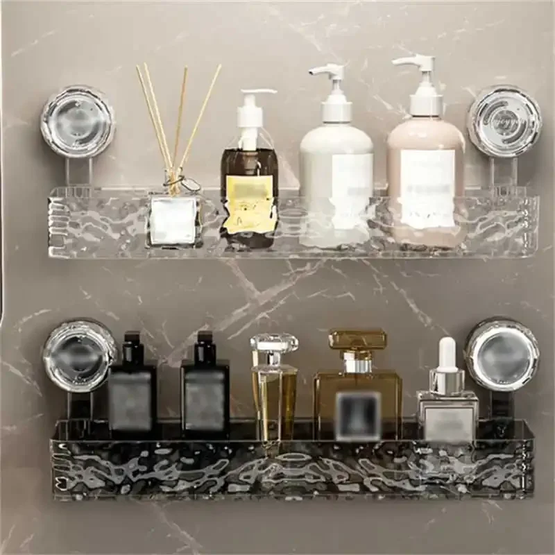 Vacuum Suction Cup Bathroom Corner Shelf Wall Mounted Drain Rack Shower Shelf For Bathroom Accessories Organizer Bath Toiletries